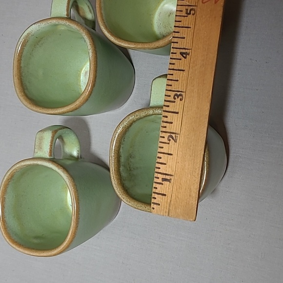 Frankoma Pottery Plainsman Prairie Green 5CC Handled Cups - Picture 11 of 12